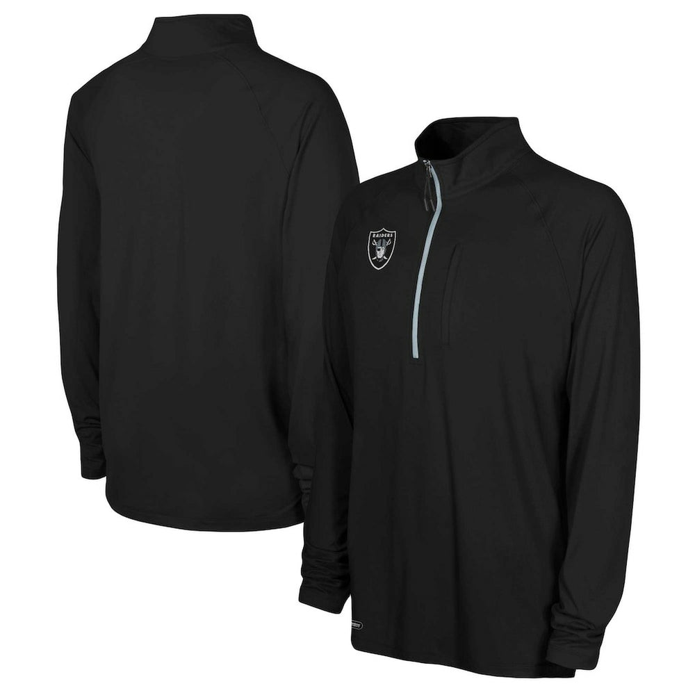 Las Vegas Raiders  Combine Authentic Raglan Quarter-Zip Top