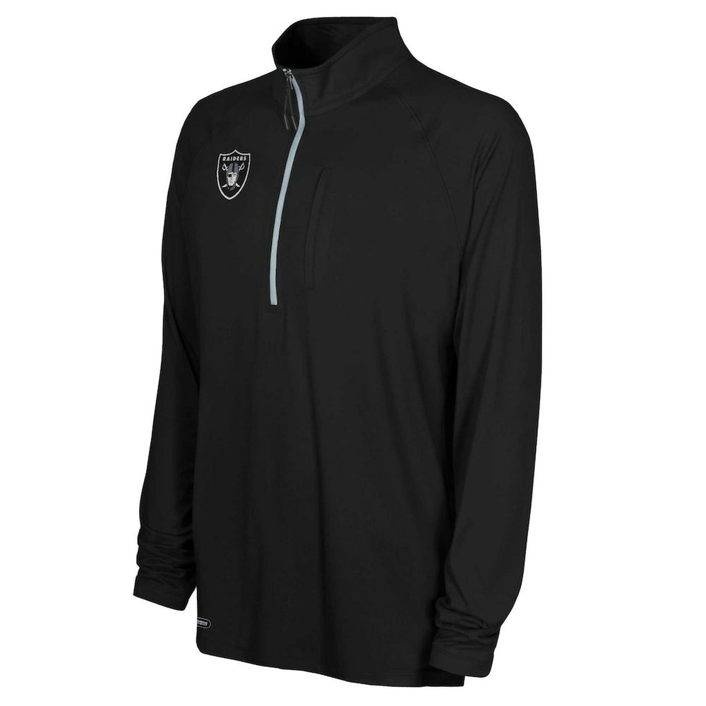 Las Vegas Raiders  Combine Authentic Raglan Quarter-Zip Top
