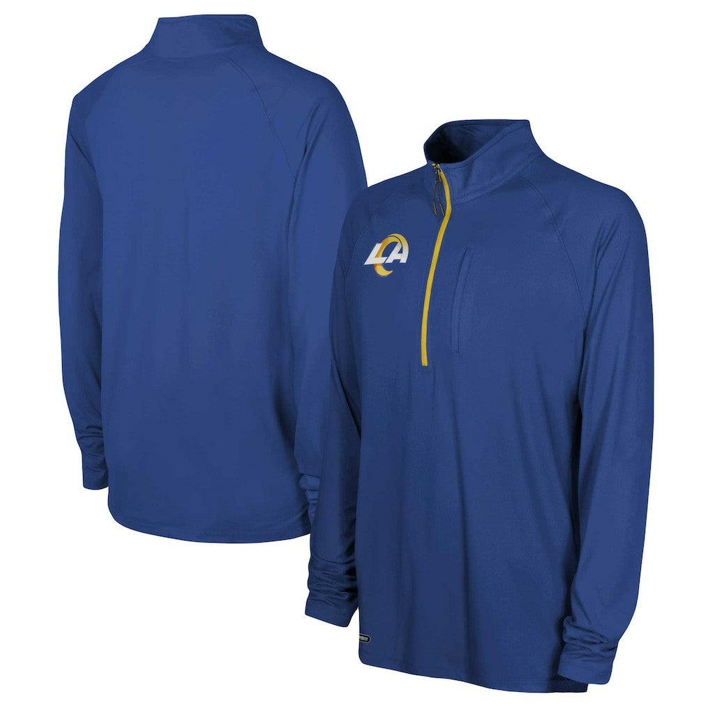 Los Angeles Rams  Combine Authentic Raglan Quarter-Zip Top