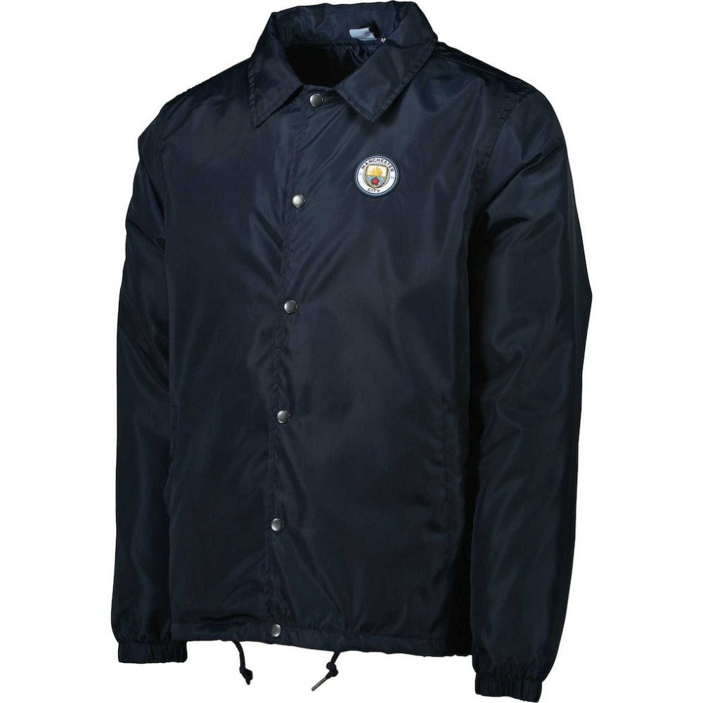 Manchester City Coaches Full-Snap Jacket Navy