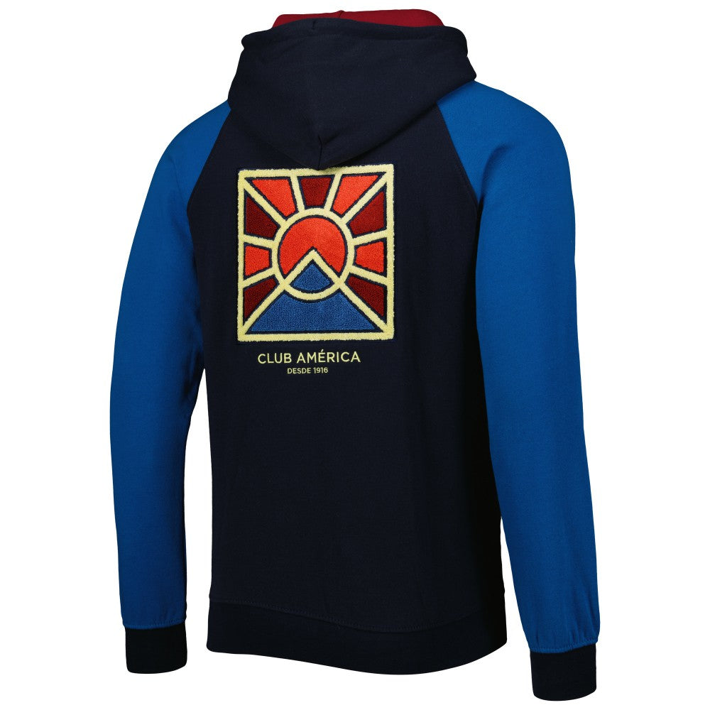 Club America Pride Raglan Pullover Hoodie Navy/Blue