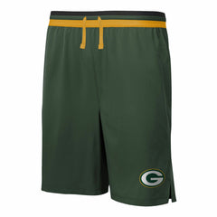 Green Bay Packers  Cool Down Tri-Color Elastic Training Shorts