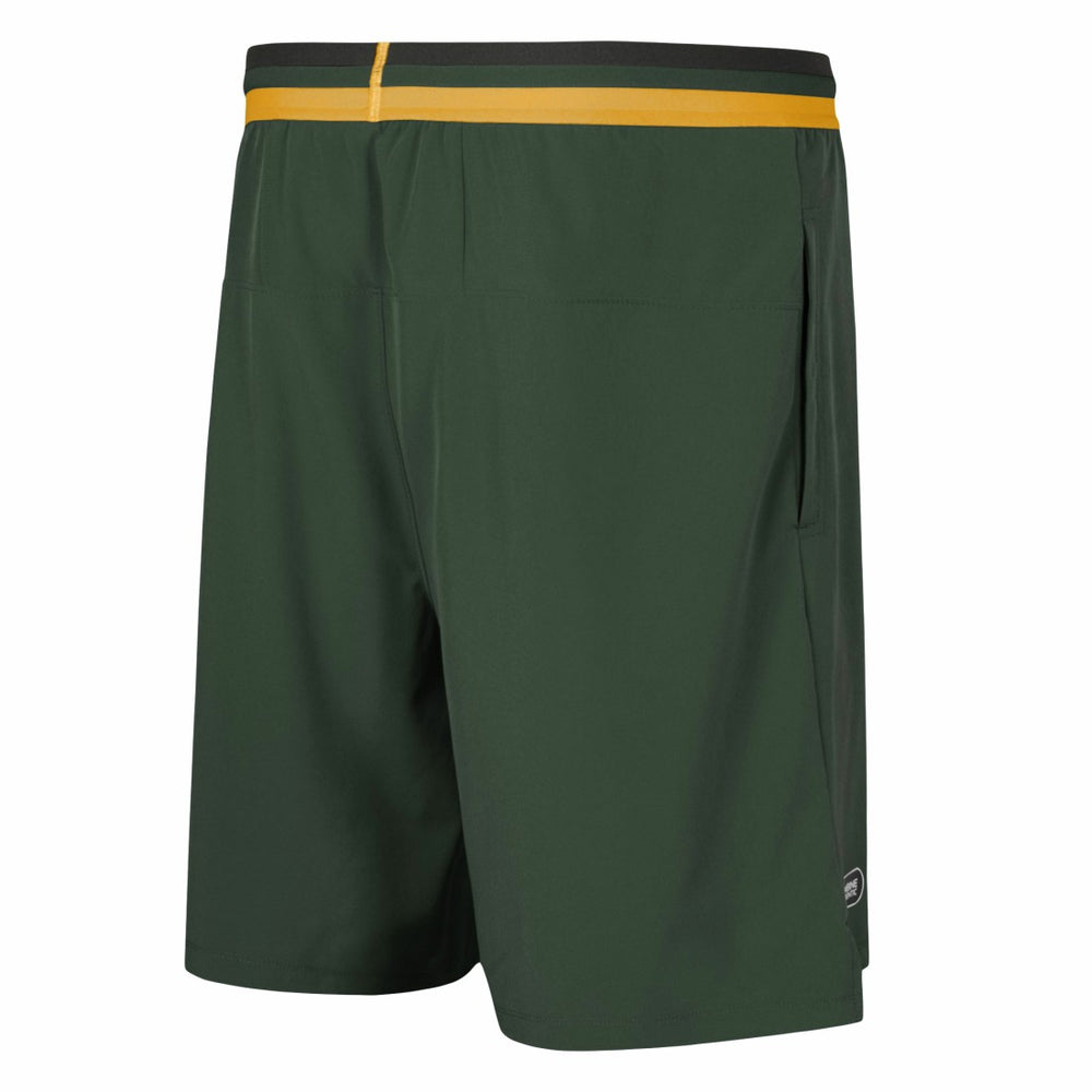 Green Bay Packers  Cool Down Tri-Color Elastic Training Shorts