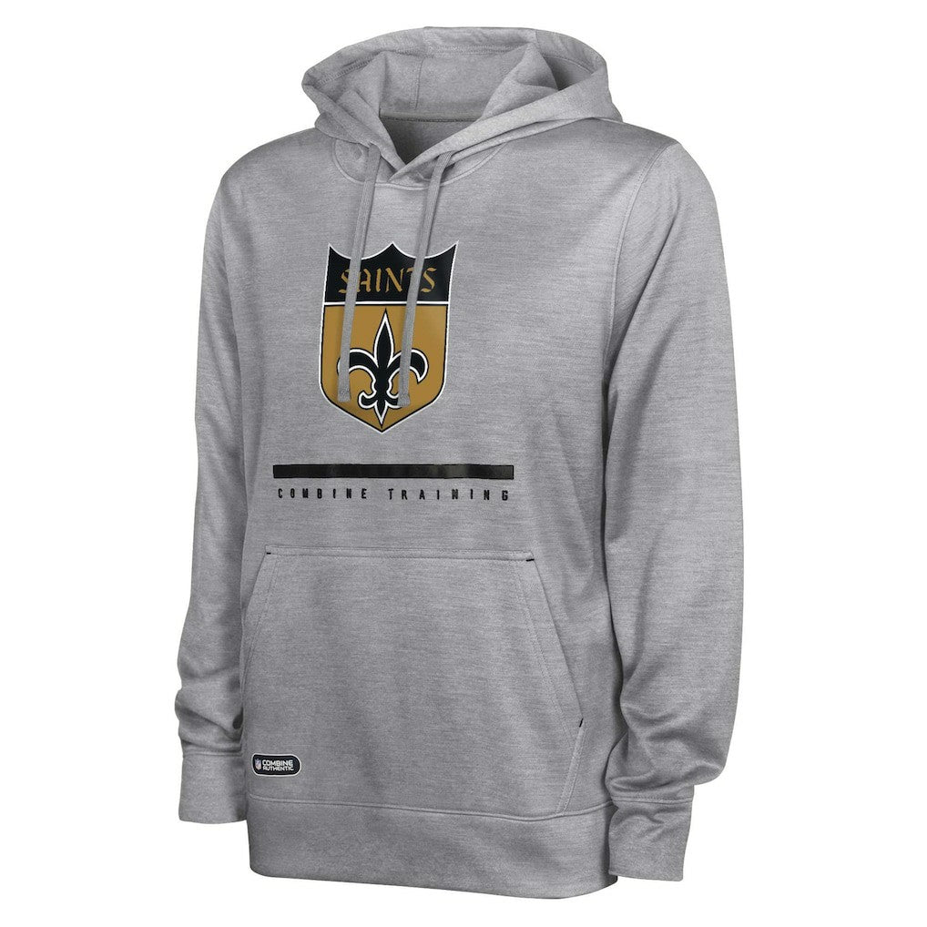 New Orleans Saints  Grid Drill Streak Fleece Pullover Hoodie