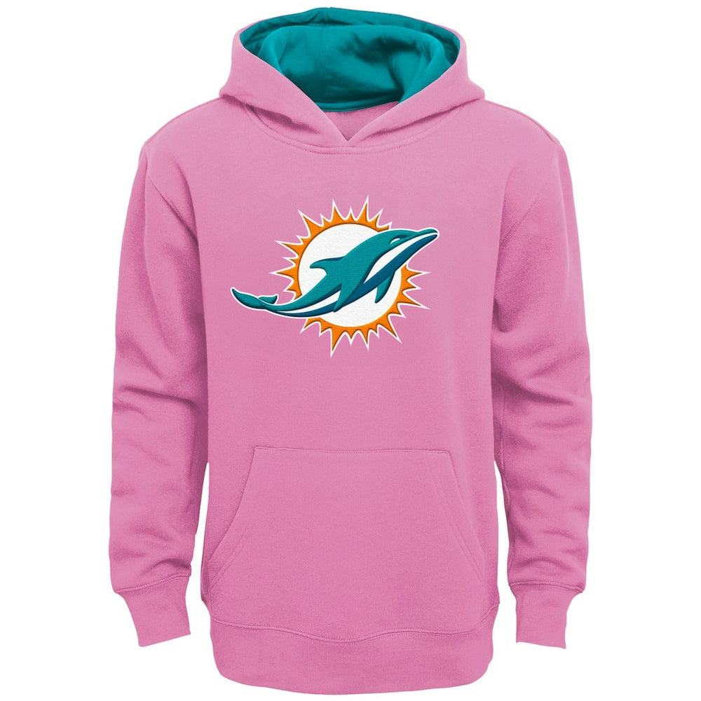 Miami Dolphins  Girls Youth Prime Pullover Hoodie