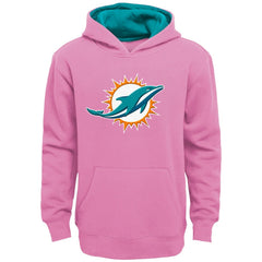 Miami Dolphins  Girls Youth Prime Pullover Hoodie