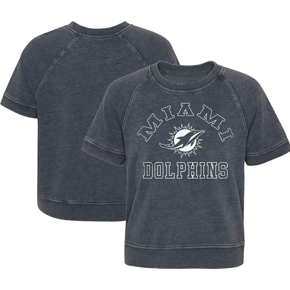 Miami Dolphins  Girls Juniors Cheer Squad Raglan T-Shirt