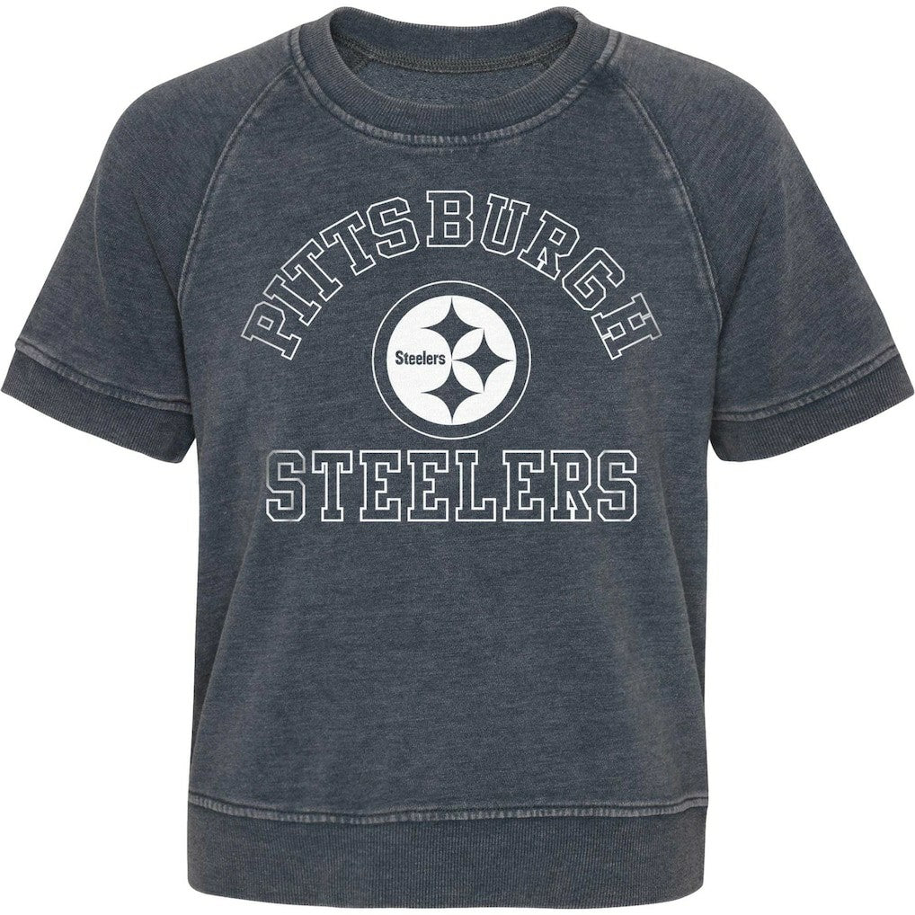 Pittsburgh Steelers  Girls Juniors Cheer Squad Raglan T-Shirt