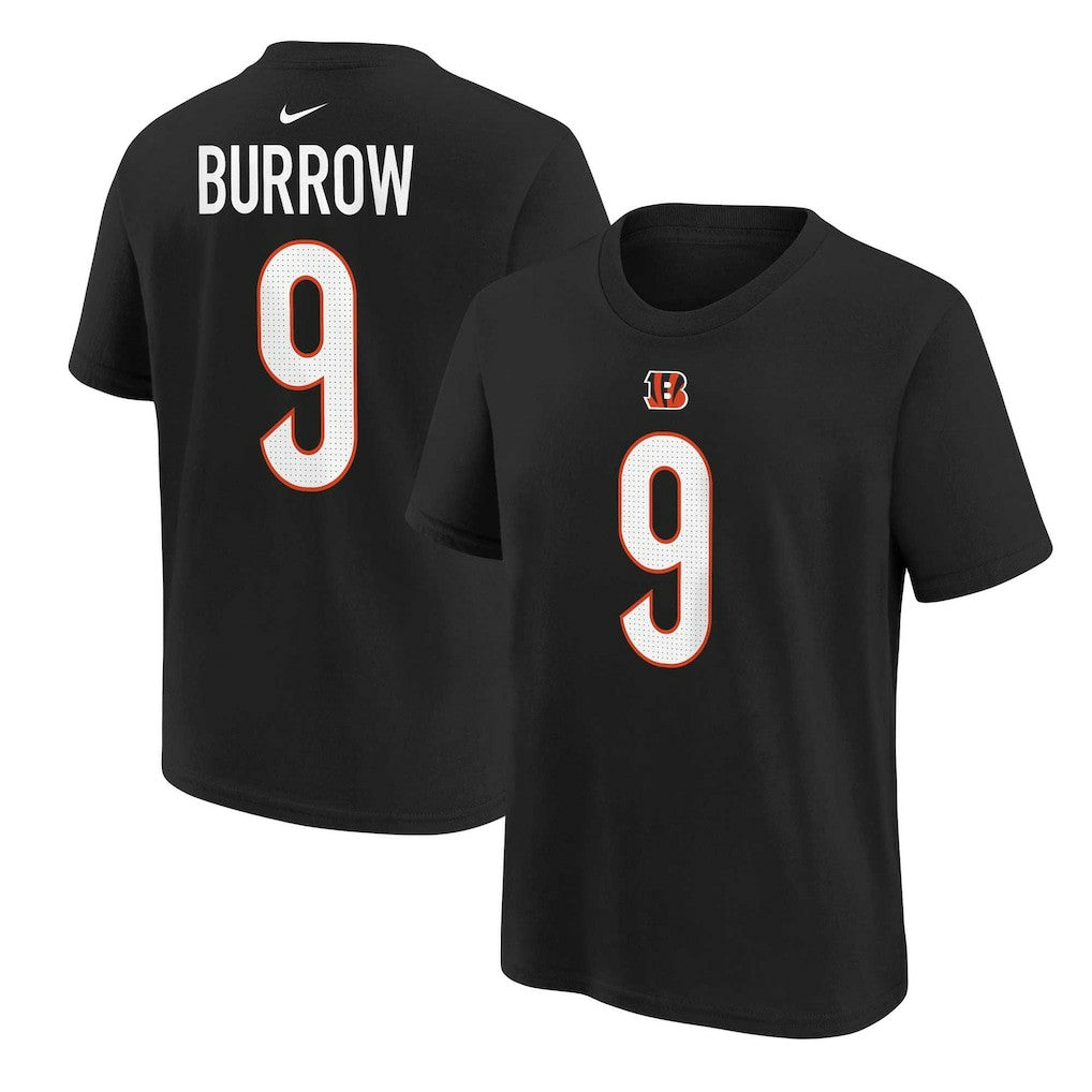 Cincinnati Bengals Nike Joe Burrow  Youth Player Name & Number T-Shirt