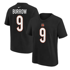 Cincinnati Bengals Nike Joe Burrow  Youth Player Name & Number T-Shirt