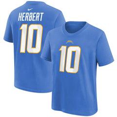 Los Angeles Chargers Nike Justin Herbert  Youth Player Name & Number T-Shirt