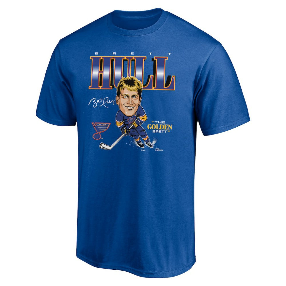 Brett Hull St. Louis Blues Player Caricature T-Shirt Sale