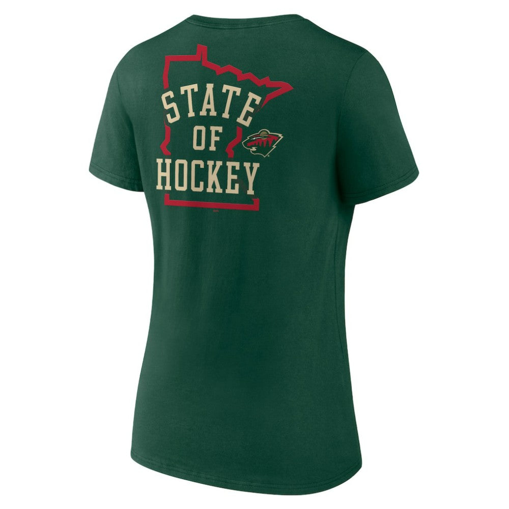 Minnesota Wild Women's Territorial V-Neck T-Shirt Sale