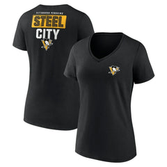 Pittsburgh Penguins Women's Territorial V-Neck T-Shirt Online