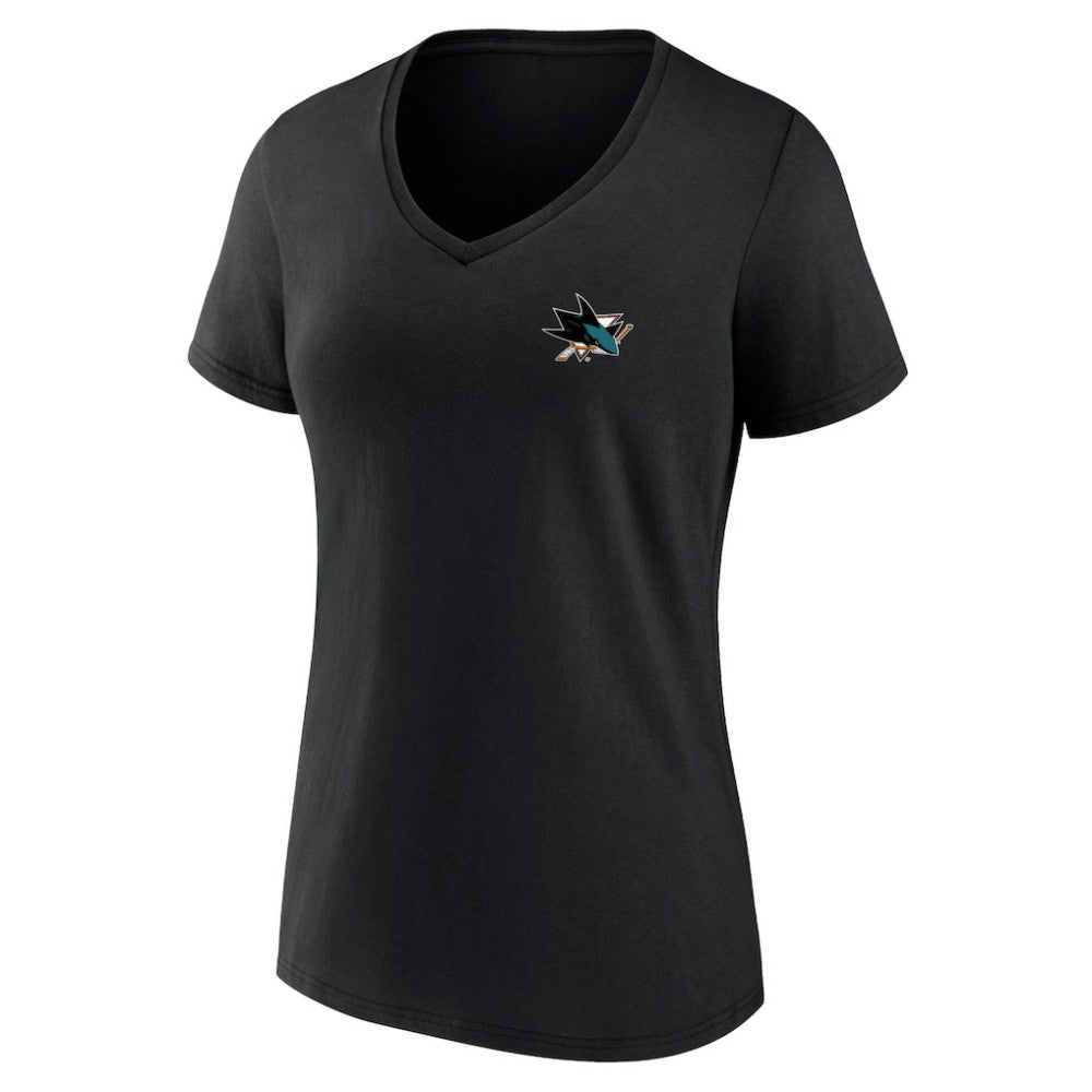 San Jose Sharks Women's Territorial V-Neck T-Shirt Outlet