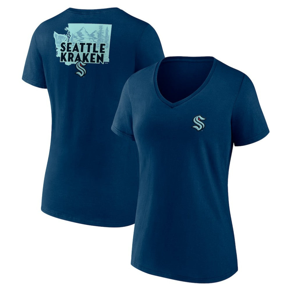 Seattle Kraken Women's Territorial V-Neck T-Shirt Sale