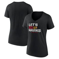 Chicago Blackhawks Women's Shout Out V-Neck T-Shirt Online