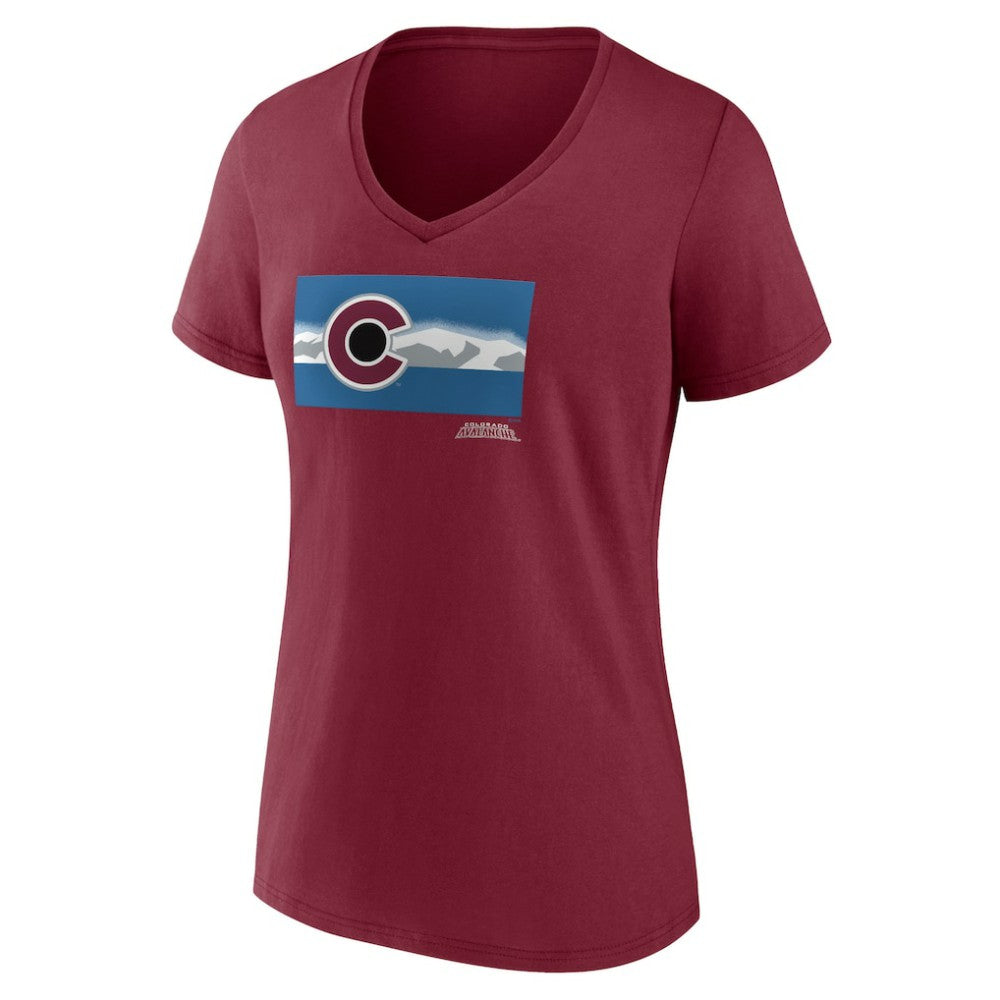 Colorado Avalanche Women's Shout Out V-Neck T-Shirt For Sale