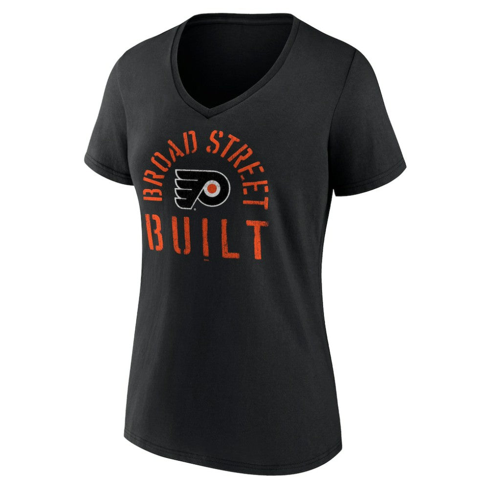 Philadelphia Flyers Women's Shout Out V-Neck T-Shirt On Sale