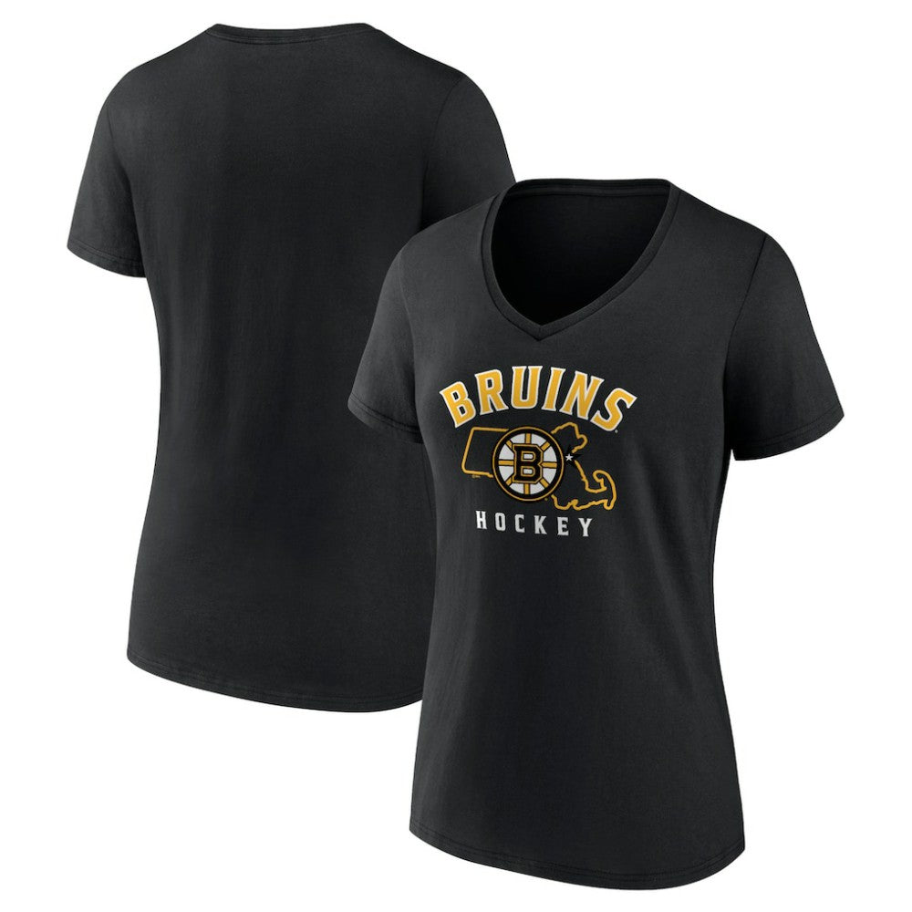 Boston Bruins Women's Proclamation V-Neck T-Shirt For Sale