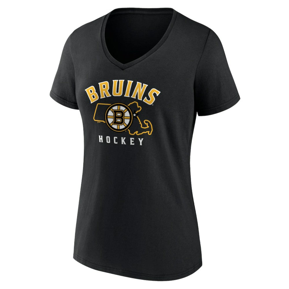 Boston Bruins Women's Proclamation V-Neck T-Shirt For Sale