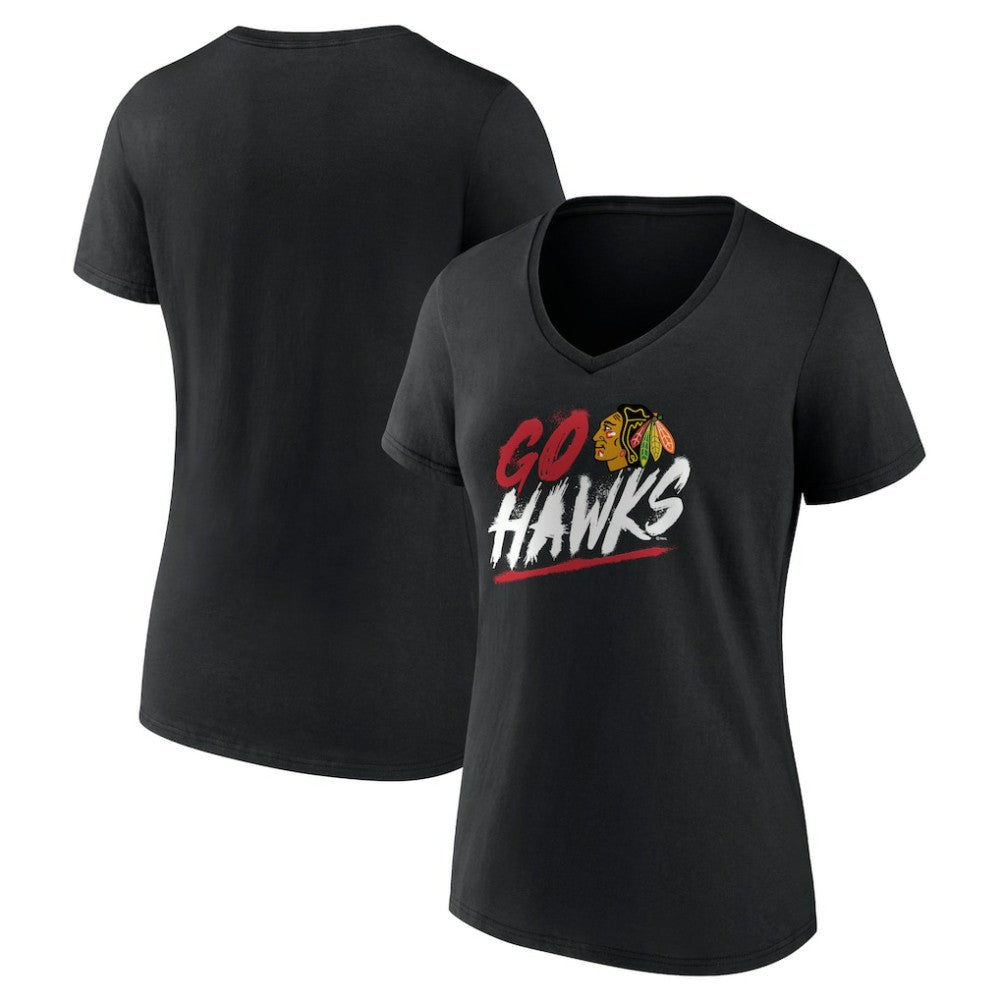 Chicago Blackhawks Women's Proclamation V-Neck T-Shirt Online