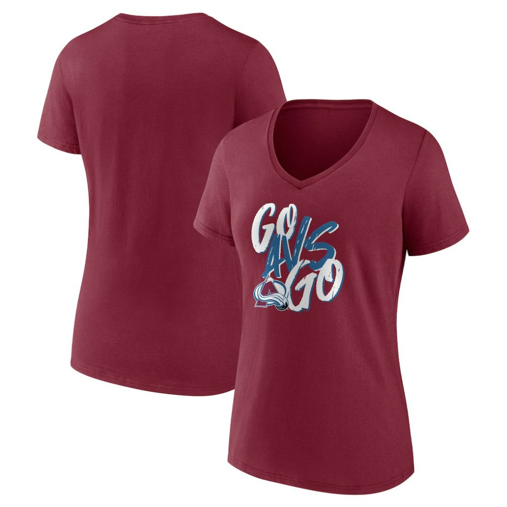 Colorado Avalanche Women's Proclamation V-Neck T-Shirt For Sale