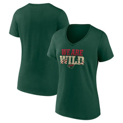 Minnesota Wild Women's Proclamation V-Neck T-Shirt Discount