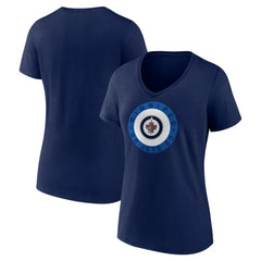 Winnipeg Jets Women's Proclamation V-Neck T-Shirt Discount