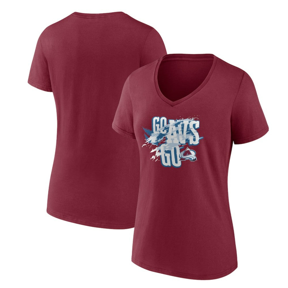 Colorado Avalanche Women's Represent V-Neck T-Shirt For Sale