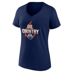 Edmonton Oilers Women's Represent V-Neck T-Shirt Online