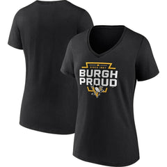 Pittsburgh Penguins Women's Represent V-Neck T-Shirt Online