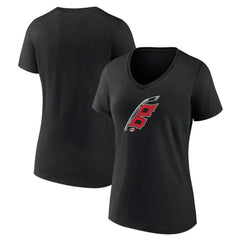 Carolina Hurricanes Women's Alternate Logo V-Neck T-Shirt On Sale