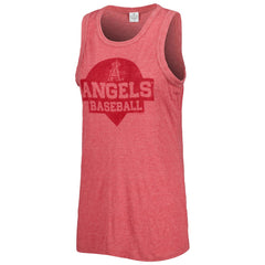 Los Angeles Angels Soft as a Grape Women's Tri-Blend Tank Top | MLB Near me