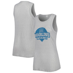 Miami Marlins Soft as a Grape Women's Tri-Blend Tank Top | MLB Sale