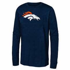 Denver Broncos  Youth Primary Logo Long Sleeve T-Shirt