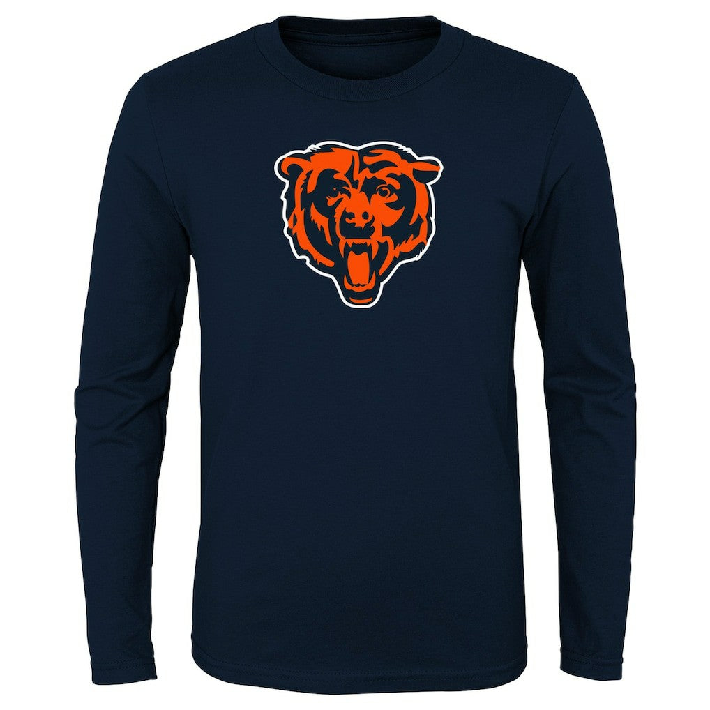 Chicago Bears  Youth Primary Logo Long Sleeve T-Shirt