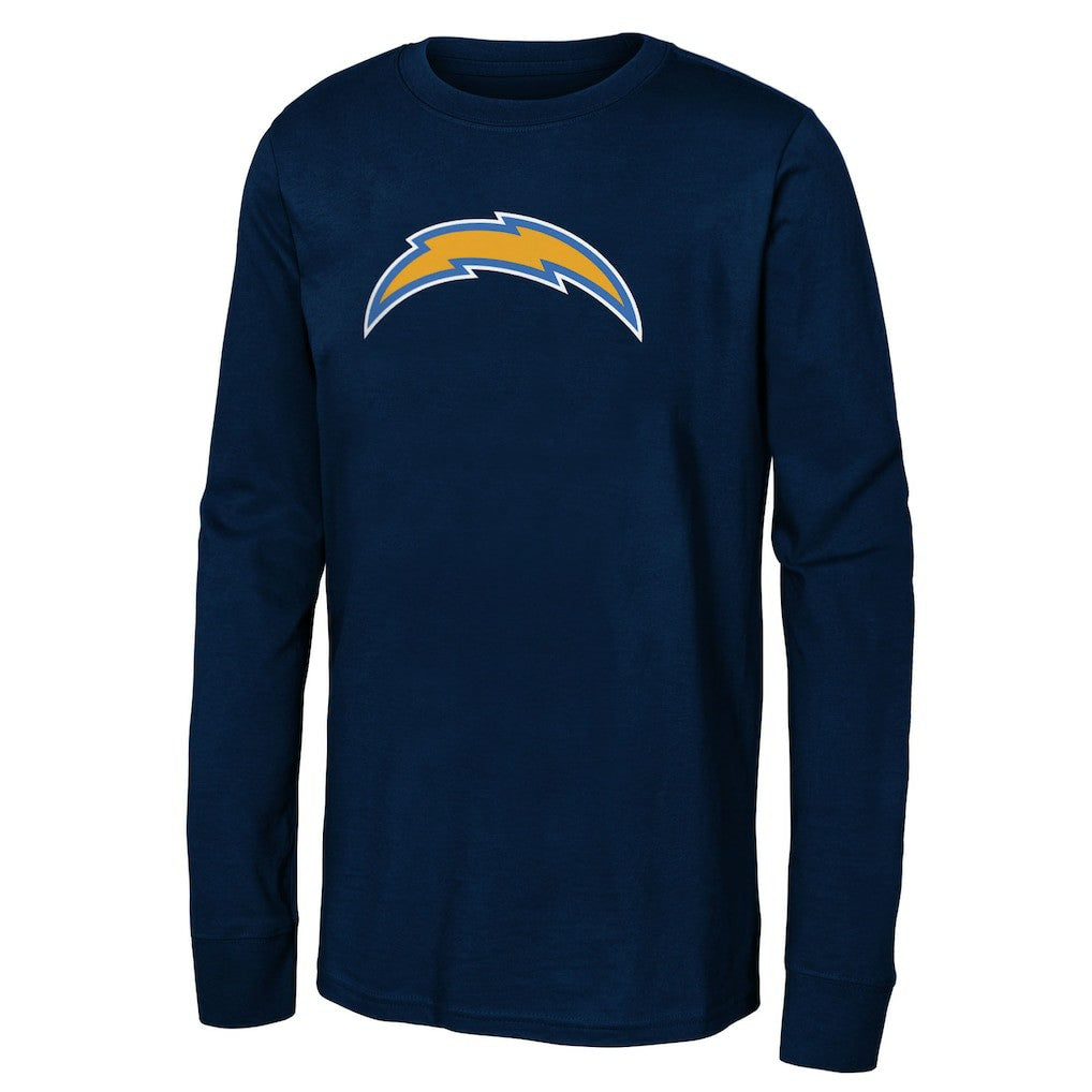 Los Angeles Chargers  Youth Primary Logo Long Sleeve T-Shirt