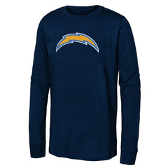 Los Angeles Chargers  Youth Primary Logo Long Sleeve T-Shirt