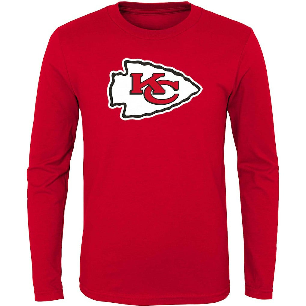 Kansas City Chiefs  Youth Primary Logo Long Sleeve T-Shirt