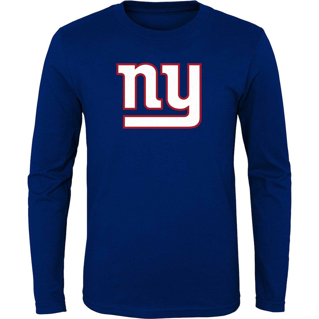 New York Giants  Youth Primary Logo Long Sleeve T-Shirt