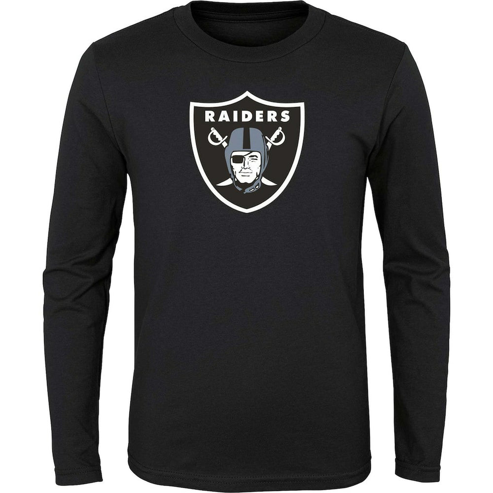 Las Vegas Raiders  Youth Primary Logo Long Sleeve T-Shirt
