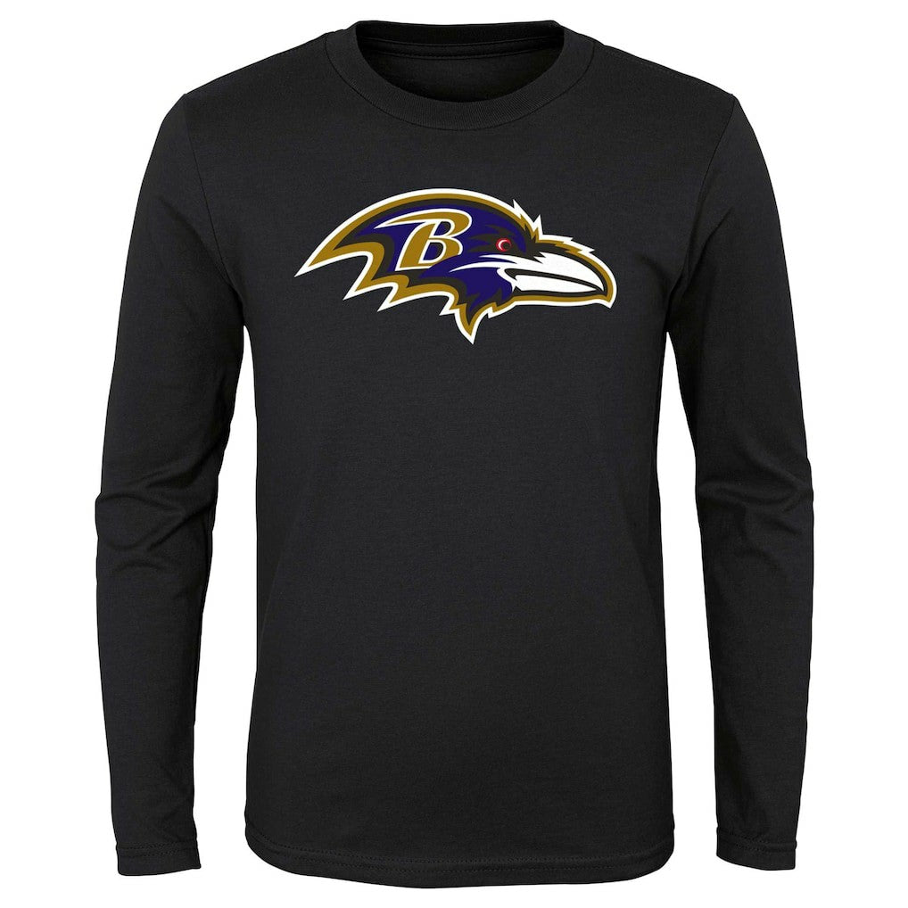 Baltimore Ravens  Youth Primary Logo Long Sleeve T-Shirt
