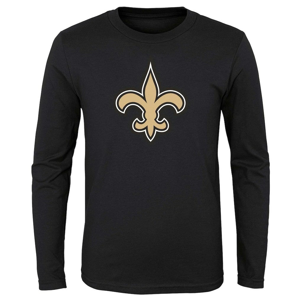 New Orleans Saints  Preschool Primary Logo Long Sleeve T-Shirt