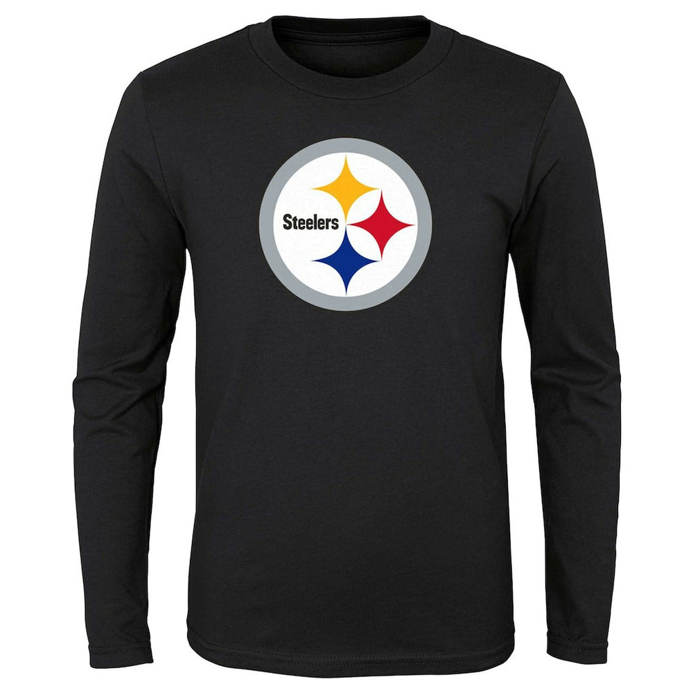 Pittsburgh Steelers  Preschool Primary Logo Long Sleeve T-Shirt