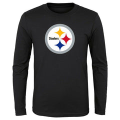 Pittsburgh Steelers  Preschool Primary Logo Long Sleeve T-Shirt