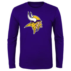 Minnesota Vikings  Preschool Primary Logo Long Sleeve T-Shirt