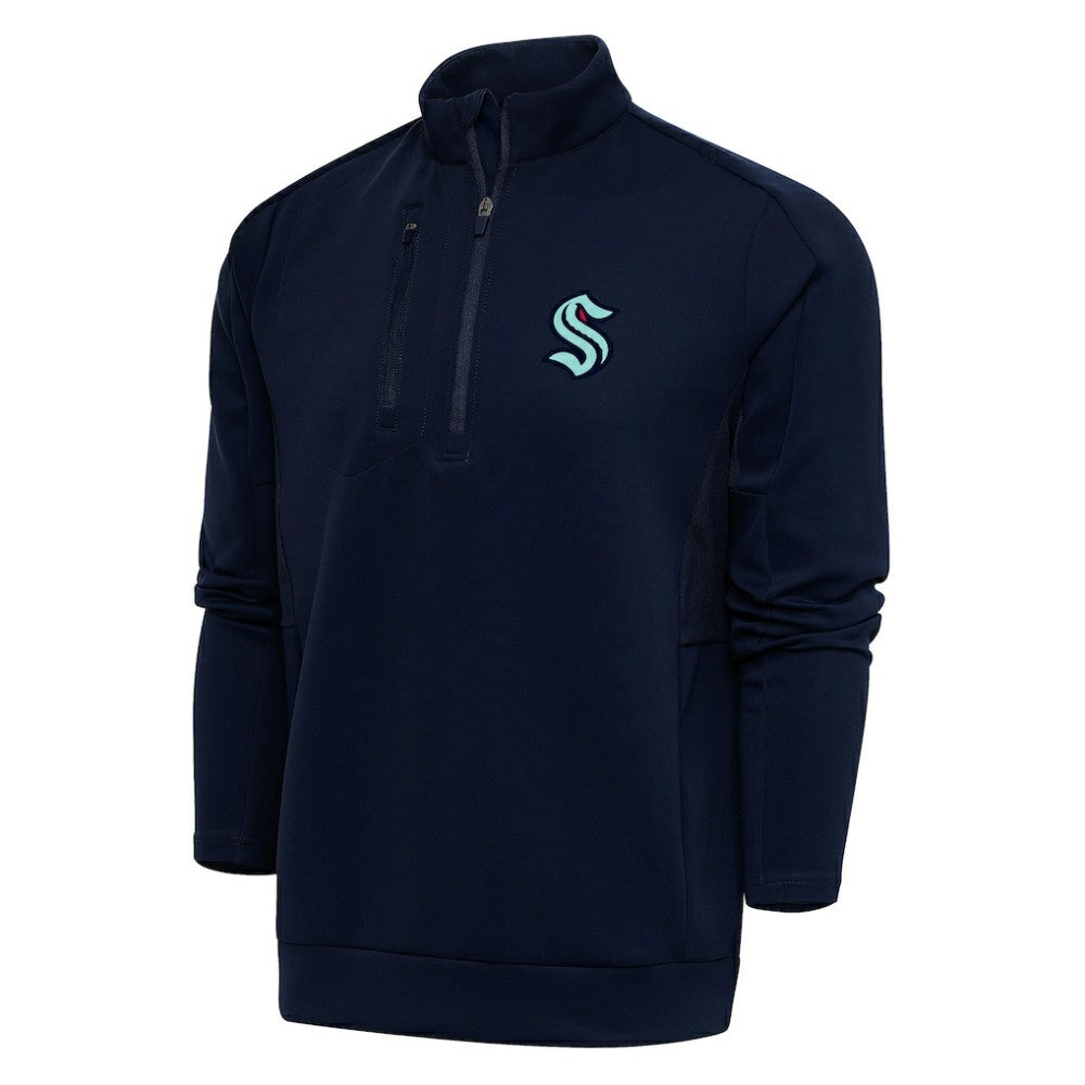 Seattle Kraken Antigua Special Edition 2.0 Generation Quarter-Zip Pullover Top Discount