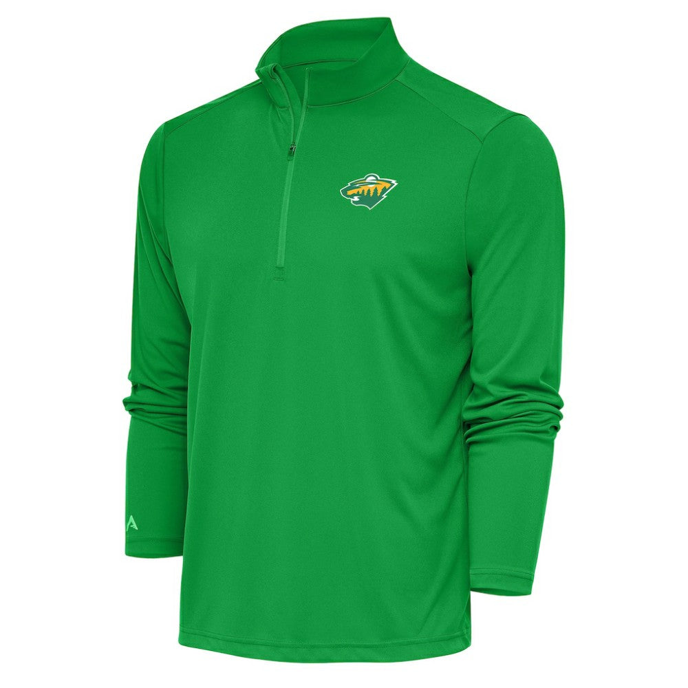 Minnesota Wild Antigua Special Edition 2.0 Tribute Quarter-Zip Pullover Top On Sale