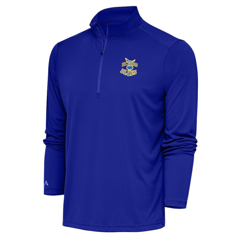 St. Louis Blues Antigua Special Edition 2.0 Tribute Quarter-Zip Pullover Top For Sale